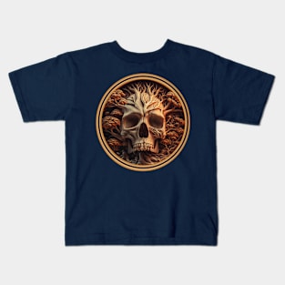 skull and the tree of life Kids T-Shirt